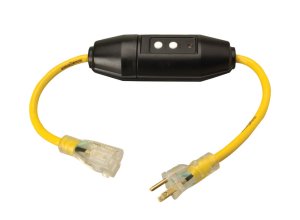 (image for) Outdoor 2 ft. L Yellow Extension Cord 12/3 SJTW