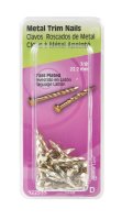 (image for) 7/8 in. Trim Brass-Plated Steel Nail Flat