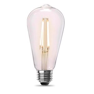 (image for) ST19 E26 (Medium) Filament LED Soft White 60W Equivalent 2pk