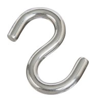 (image for) National Hardware Silver Stainless Steel 2.5 in. L Open S-Hook 1