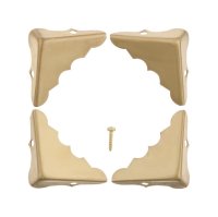 (image for) Polished Brass Decorative Corner 4 pk 1.3 in.