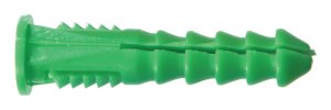 (image for) 5/16 in. Dia. x 1-1/2 in. L Plastic Round Head Ribbed Anc