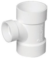(image for) 1-1/2 in. Hub x 4 in. Dia. Hub PVC Sanitary Tee
