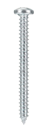 (image for) No. 10 x 2 in. L Phillips Pan Head Zinc-Plated Steel She