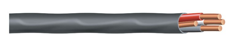 (image for) 6/3 Solid Romex Type NM-B WG Non-Metallic Wire Per Ft.