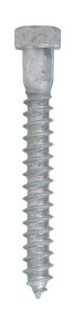 (image for) 3/8 in. x 3 in. L Hex Hot Dipped Galvanized Steel Lag Sc