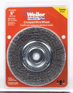 (image for) Vortec Pro 6 in. Crimped Wire Wheel Brush Carbon Steel 60
