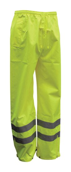 (image for) Hi-Vis Yellow Polyester Rain Pants L