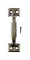 (image for) 4 in. L Antique Brass Steel Universal Sash Lift Handle 1 pk