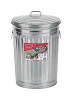 (image for) 20 gal. Galvanized Steel Garbage Can Lid Included Animal
