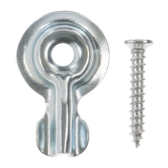 (image for) Zinc-Plated Silver Steel Screen/Storm Turn Buttons 4 pk