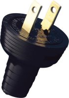 (image for) Residential Vinyl Straight Blade Plug 1-15P 18-14 AWG 2