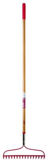 (image for) 60 in. L x 16 in. W Steel Hoe/Rake Wood