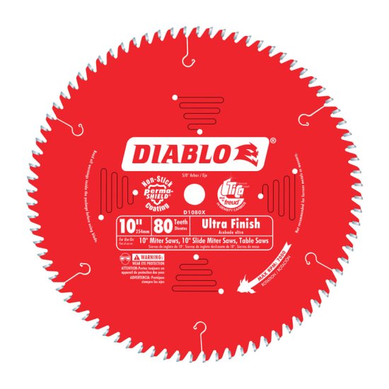 (image for) 10 in. Dia. x 5/8 in. Carbide Tip Circular Saw Blade 80 t