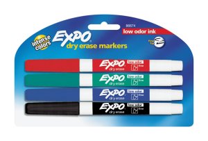 (image for) Assorted Dry Erase Marker 4 pk