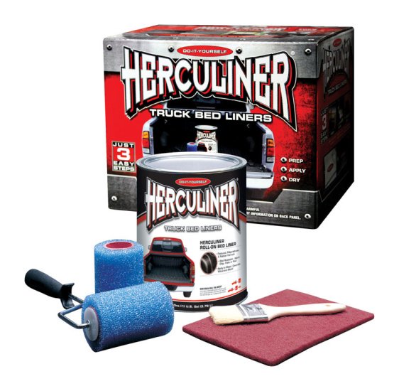 (image for) Herculiner Black Truck Bed Coating Kit 1 gal