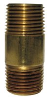 (image for) 3/8 in. MPT x 3/8 in. Dia. x 6 in. L MPT Brass Nipple