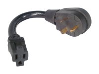 (image for) US Hardware 30 amps Pigtail Adapter 1 pk