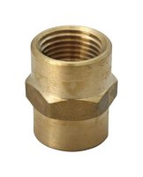 (image for) 3/4 in. FPT x 3/4 in. Dia. FPT Brass Coupling