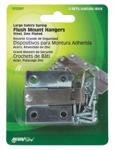 (image for) AnchorWire Silver Flush-Mount Picture Hanger 2 pk