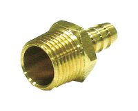 (image for) Brass 3/4 in. Dia. x 3/4 in. Dia. Adapter Yellow 1 pk