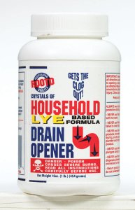 (image for) Household Lye Based Crystals Drain Opener 1 lb.