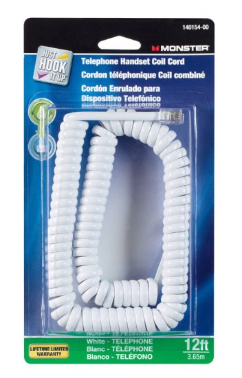 (image for) Just Hook It Up 12 ft. L White Telephone Handset C