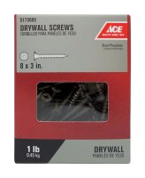 (image for) No. 8 x 3 in. L Phillips Drywall Screws 1 lb. 173 pk