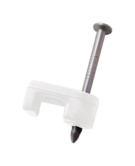 (image for) 3/16 in. W Plastic Insulated Wire Staple 25 pk