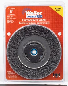 (image for) Vortec Pro 6 in. Crimped Wire Wheel Brush Carbon Steel 60