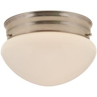 (image for) 8 in. Mushroom Shaped Ceiling in Fixture Brushed Nick