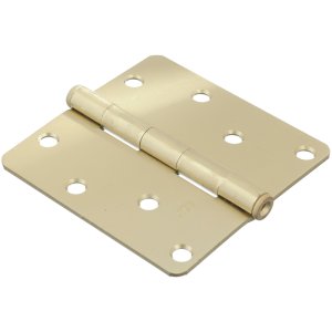 (image for) Ace 4 in. L Satin Brass Residential Door Hinge 3 pk