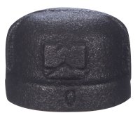 (image for) 1-1/4 in. FIP Black Malleable Iron Cap