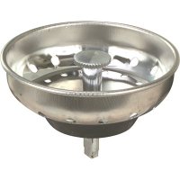 (image for) BASKET STRAINER WITH POST, STAINLESS STEEL