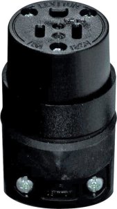 (image for) Commercial Rubber Grounding Connector 5-15R 18-12 AWG 2