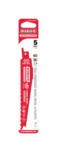 (image for) 6 in. Bi-Metal Reciprocating Saw Blade 8/14 TPI 5 pc.