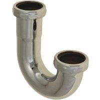 (image for) 1-1/2 in. Brass 45-Degree J-Bend Elbow 22-Gauge in Chrom