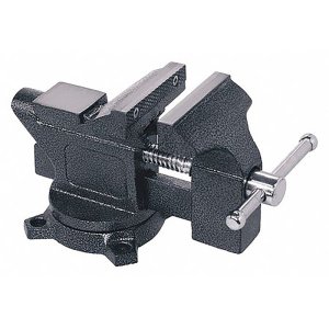 (image for) 4 in. Cast Iron Workshop Bench Vise 270 deg Swivel Base