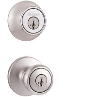 (image for) Tylo Satin Chrome Door Knob Combo Pack Featuring SmartKey