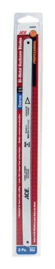 (image for) 12 in. Bi-Metal Hacksaw Blade 18 TPI 2 pk