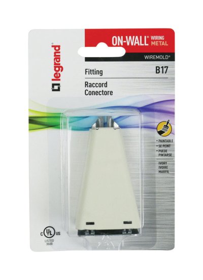 (image for) 6.5 in. Traingle Metal Conduit Connector Box Ivory