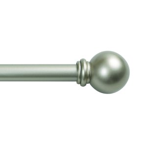 (image for) Brass Champagne Silver Curtain Rod 28 in. L x 48 in. L
