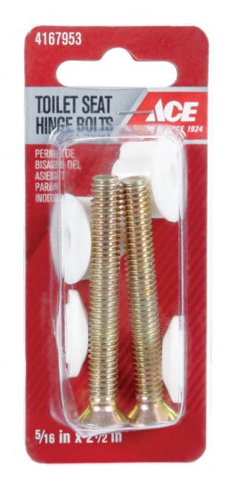 (image for) Toilet Seat Hinge Bolts Plated Brass