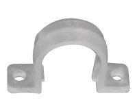 (image for) 3/4 in. White Plastic Tubing Strap