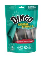 (image for) Dingo Dental Spiral Treats Parsley and Peppermint Dental Stick F