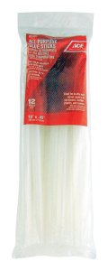 (image for) 0.5 in. Dia. x 10 in. L Glue Sticks Clear 12 pk
