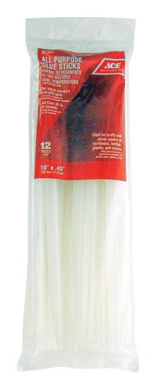 (image for) 0.5 in. Dia. x 10 in. L Glue Sticks Clear 12 pk