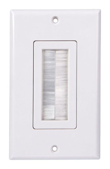 (image for) Just Hook It Up White 1 gang Plastic Home Theater