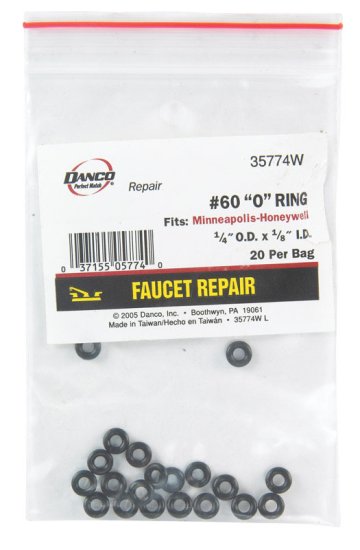 (image for) 1/4 in. Dia. x 0.12 in. Dia. Rubber O-Ring 20 pk