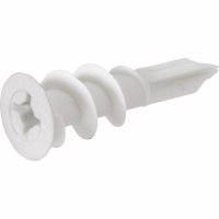 (image for) Hillman 1.5 in. L Nylon Ribbed Head Drywall Anchors 100 pk